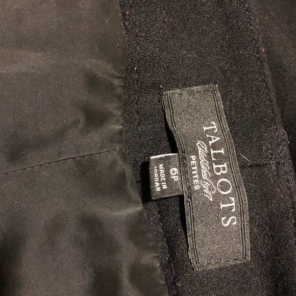 TRASHED DUE TO LACK OF INTEREST - Women’s Size 6P Talbots Black Wool Trousers - Picture 3 of 6